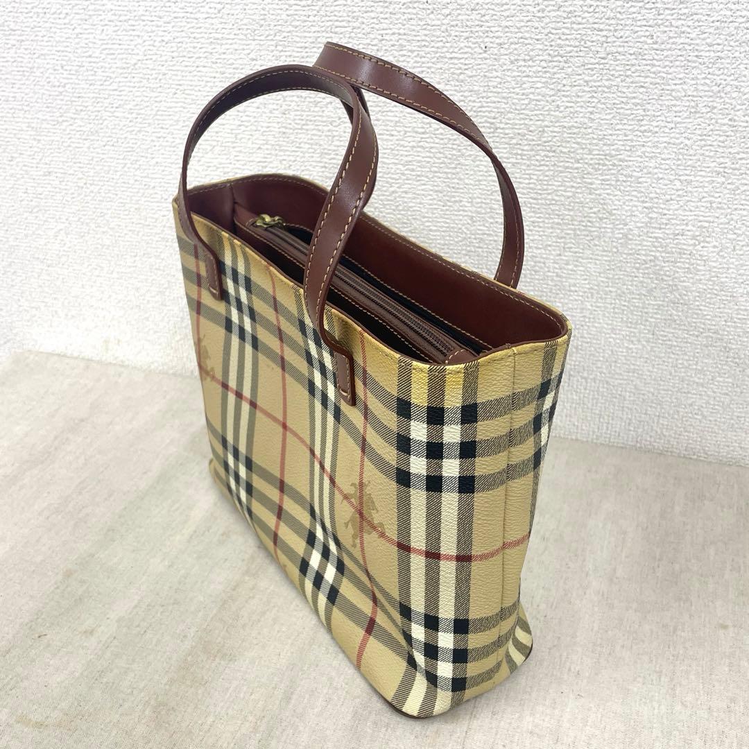 【N】BURBERRY バーバリー ノバチェック ハンドバッグ