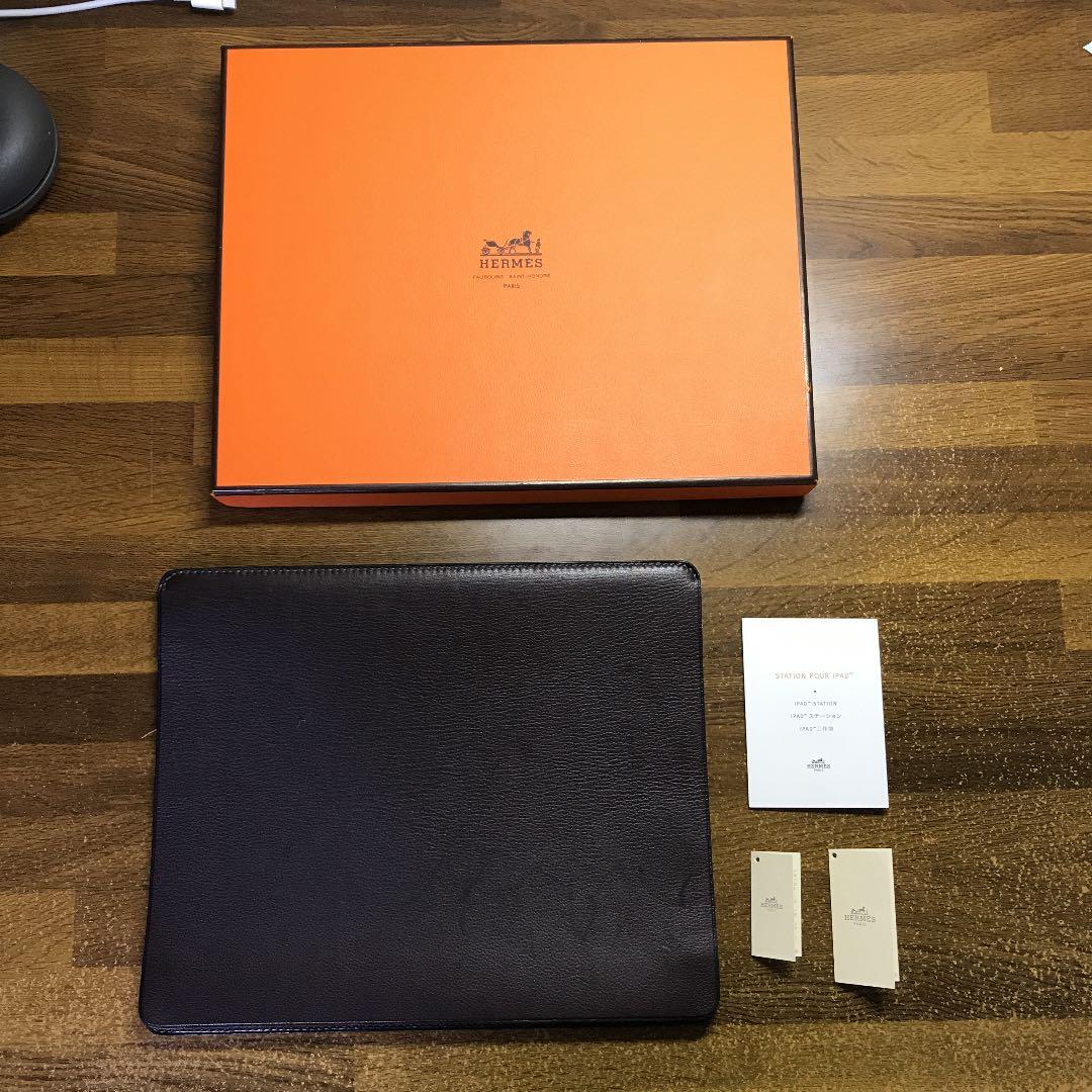 エルメス HERMES iPadケース ヴォーエヴァーグレイン カフェ □O刻印