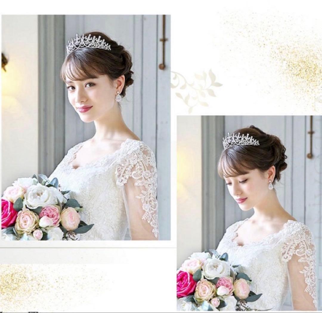 値下ok 結婚式　ロイヤルハート　ティアラ　ラブティアラ
