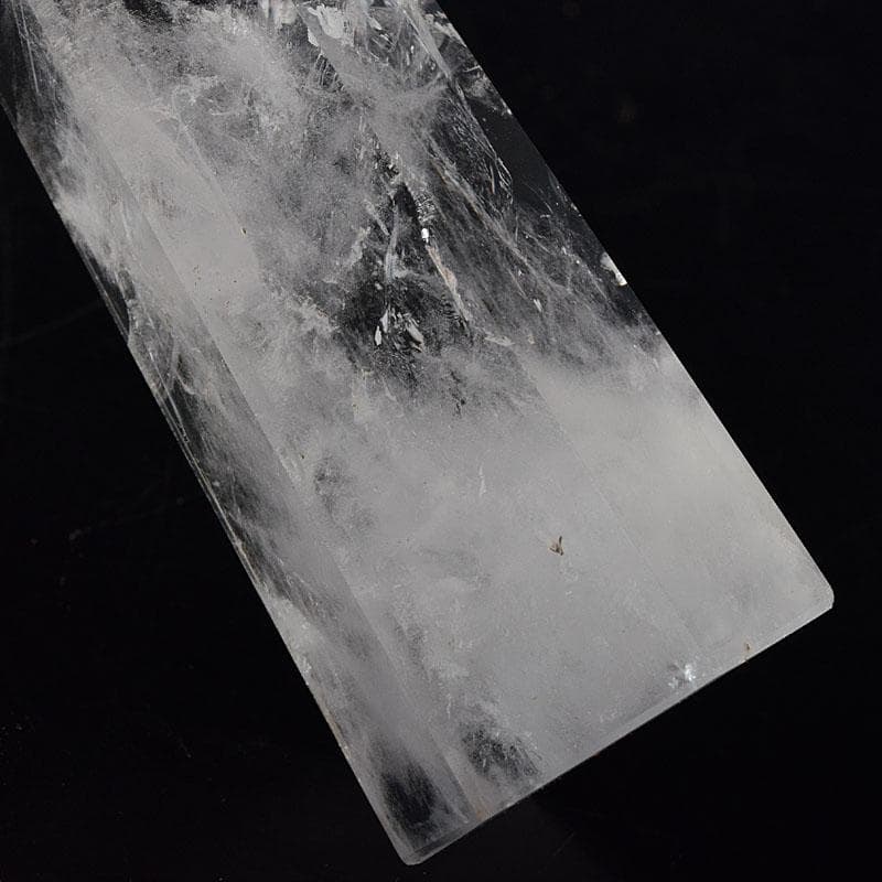 風水 縁起物 水晶 クリアクォーツ 台付 置物 2点まとめて C 8196