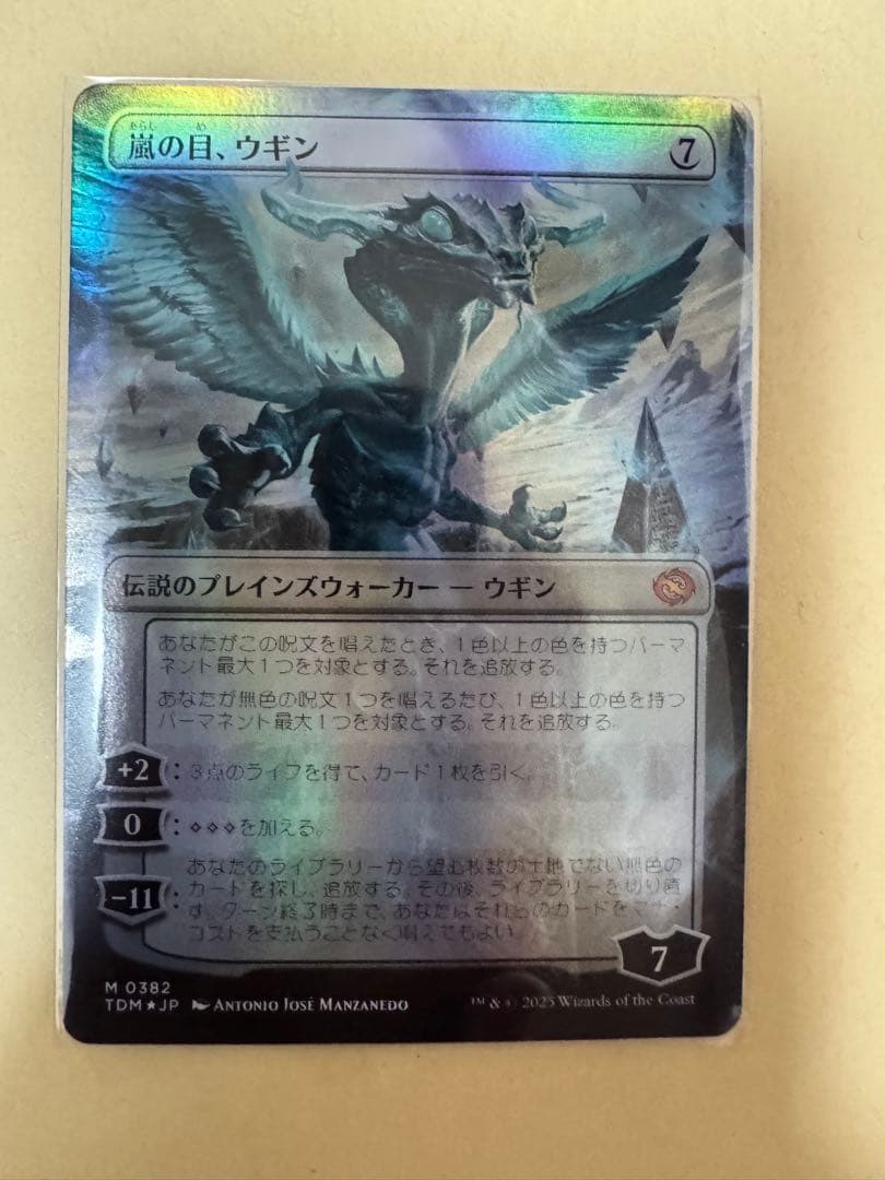 嵐の目、ウギン　ボーダーレス　日本語　foil