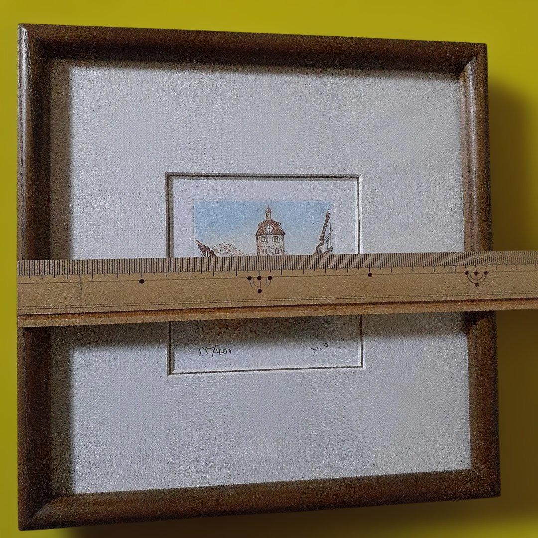 ドイツ ロマンチック街道 ローテンブルク?絵画55/400 サイン入り