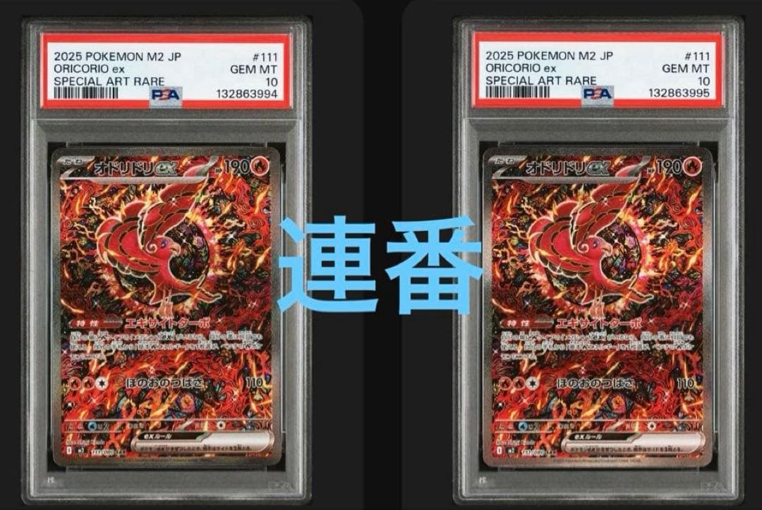 ポケモンカード オドリドリex SAR PSA10 2連番