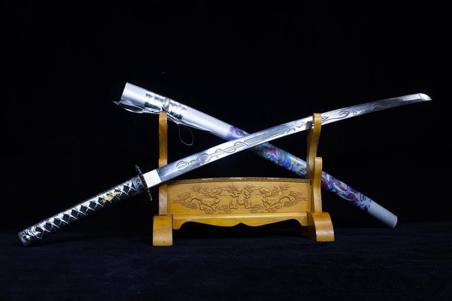 斬龍武士刀-高性能マンガン鋼 日本刀 模造刀 居合刀