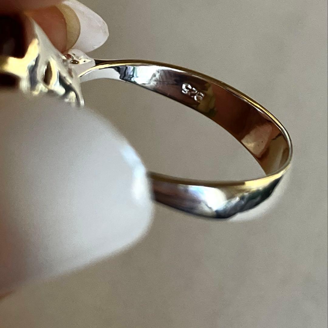 【訳あり】7ct ルビー・ロードライトガーネットリングK18WGヴェルメイユ