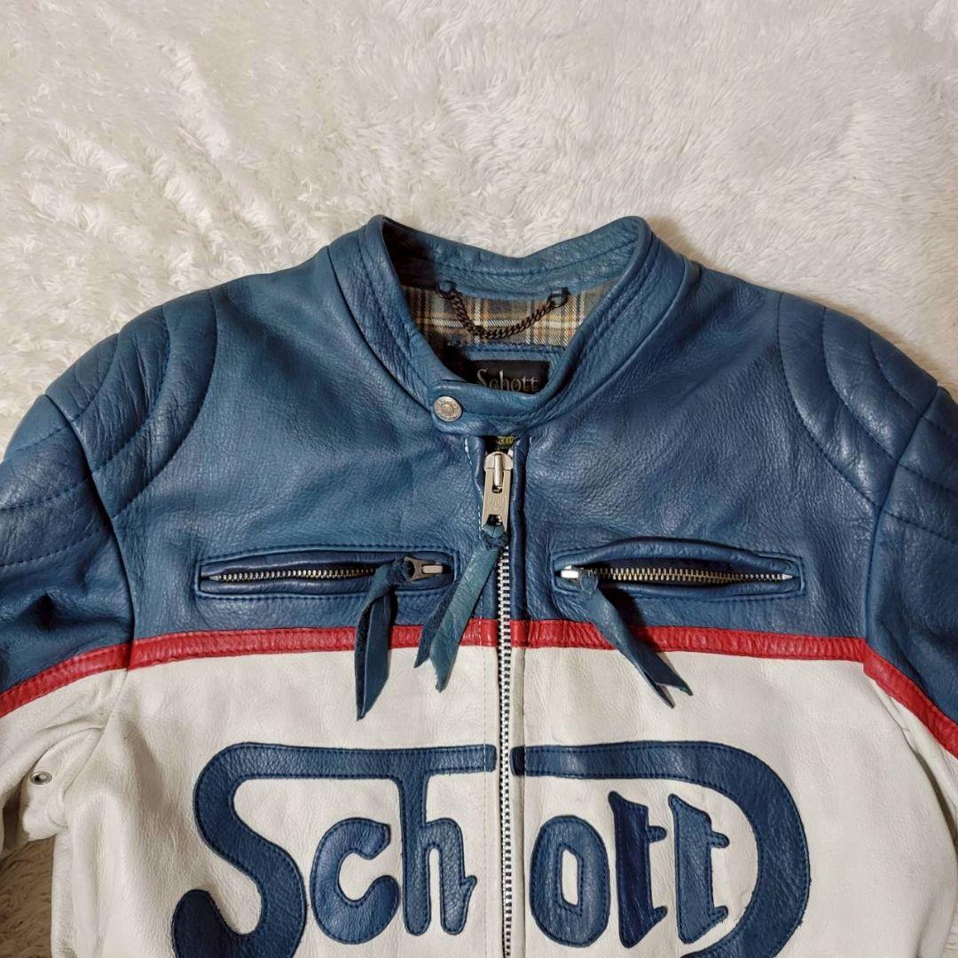 BOZZ様 SCHOTT 13ナンバリング レザーワッペン シングルライダース