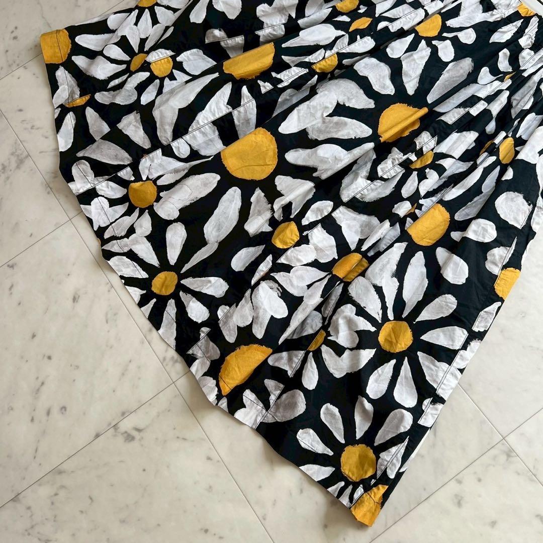 MARNI マルニ デイジーフラワー ギャザースカート コットン 36
