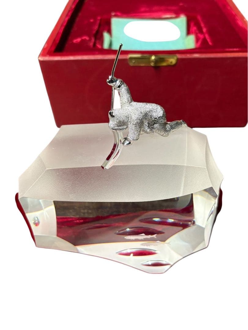 スチューベン STEUBEN 北極の漁師 FISHERMAN クリスタル 置物