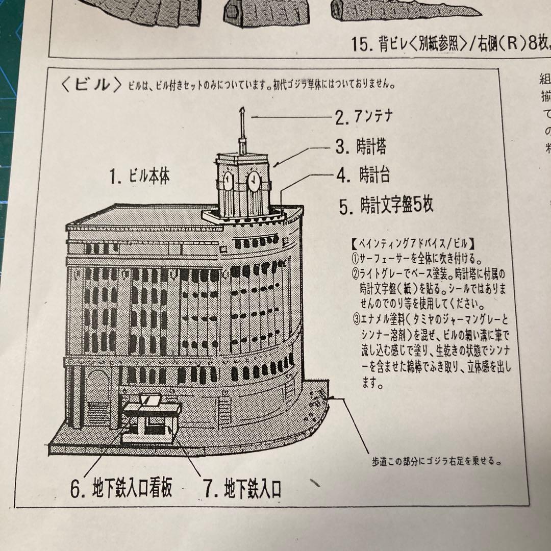 ゴジラ　ガレージキット　酒井ゆうじ　和光ビル　ジオラマ　フィギュア　1954