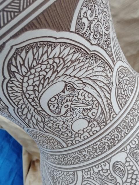 東炎窯　壷　54x20cm