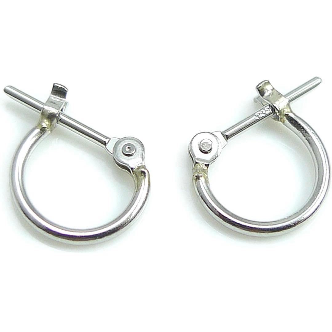 新品 PT900 プラチナ フープピアス 刻印あり ペア 108 ♡