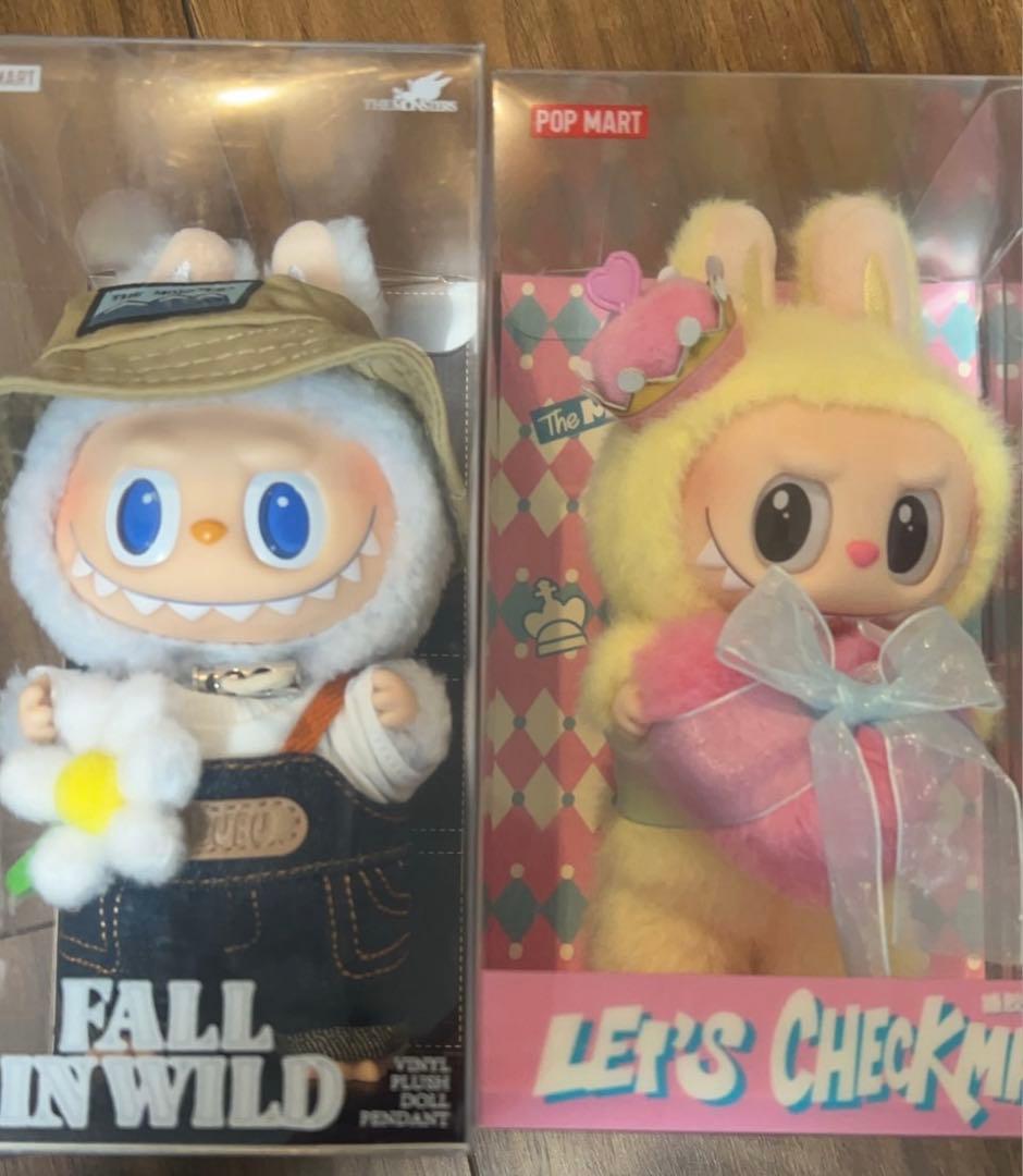 【新品未開封】LABUBU ラブブ ぬいぐるみ ペンダント2種セット