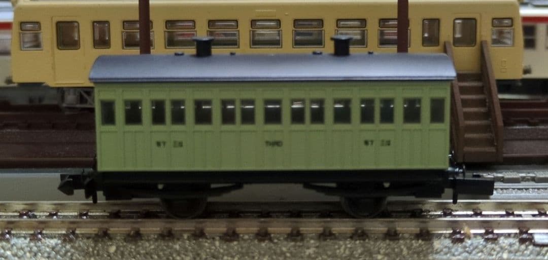 鉄道模型 1号機関車 保存車＋客車4両 木箱セット