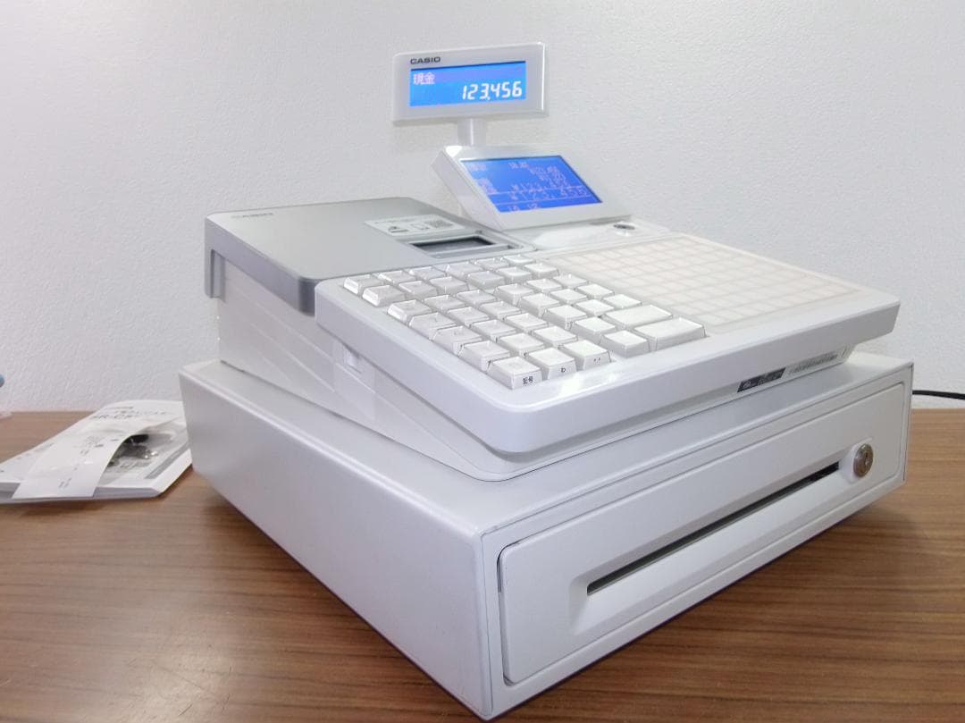 カシオ 電子レジスター4部門 ホワイト SR-C550-EX-4SWE カシオ 電子