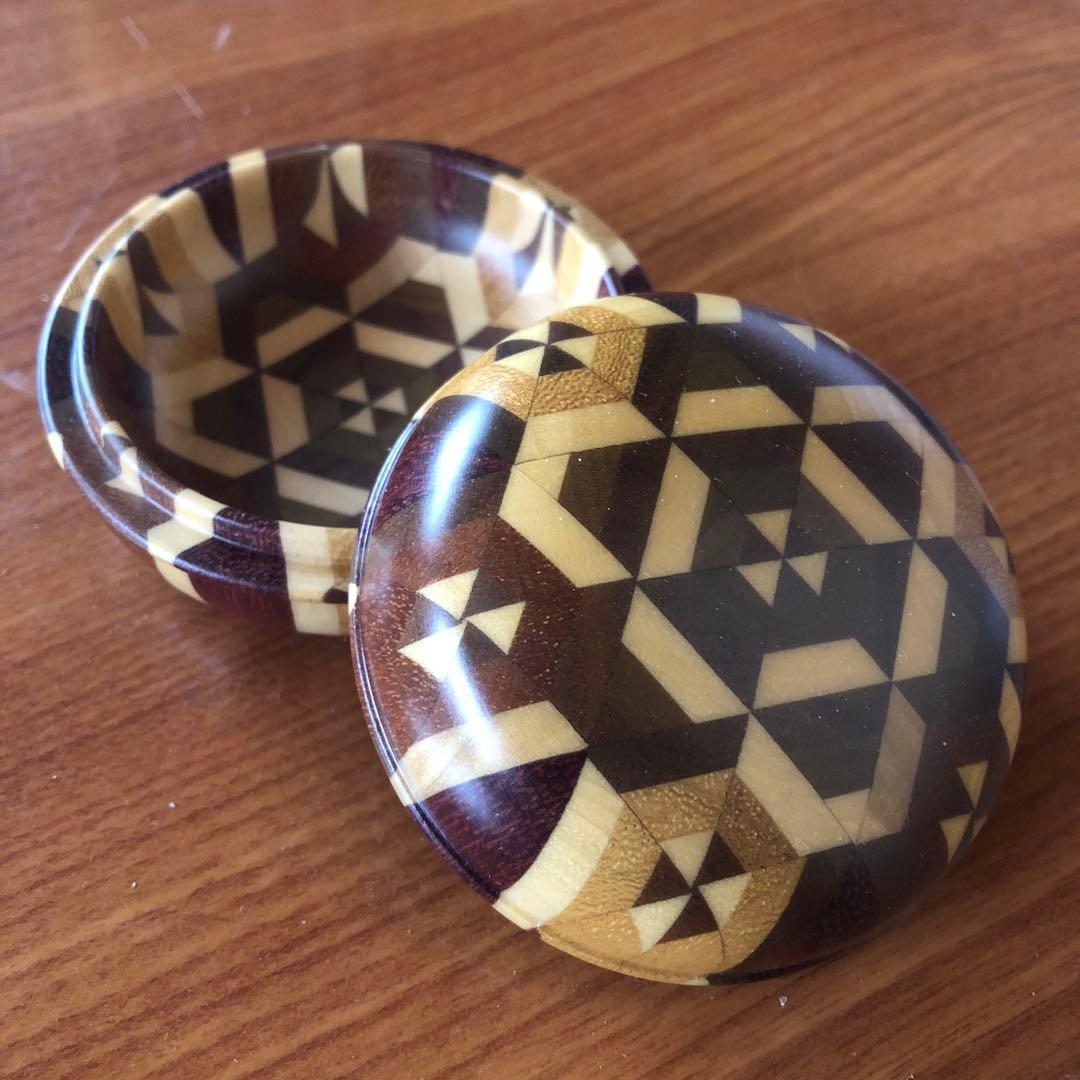 寄木細工 箱根細工 香合 かなざし 金指 茶道 アクセサリーケース 小物