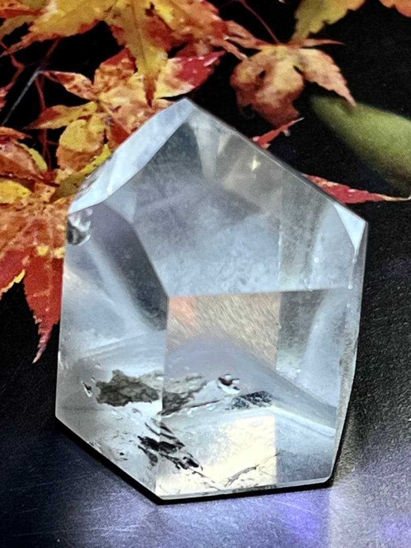 龍脈水晶 ホワイトファントム クリスタル 水晶 原石 ポリッシュ ポイント