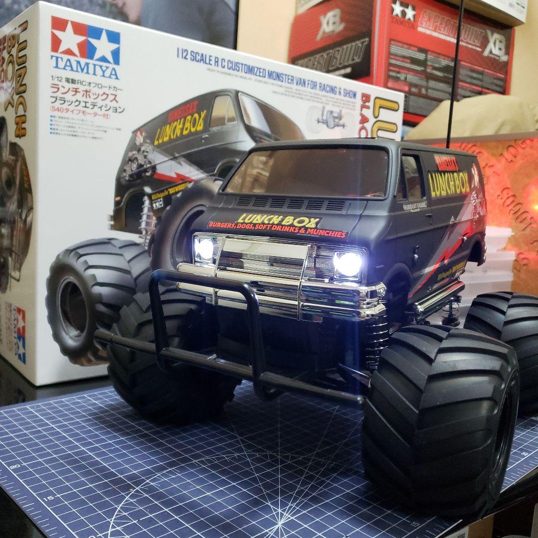 タミヤ 1/12 ランチボックス ブラックエディション ESC サーボ付き