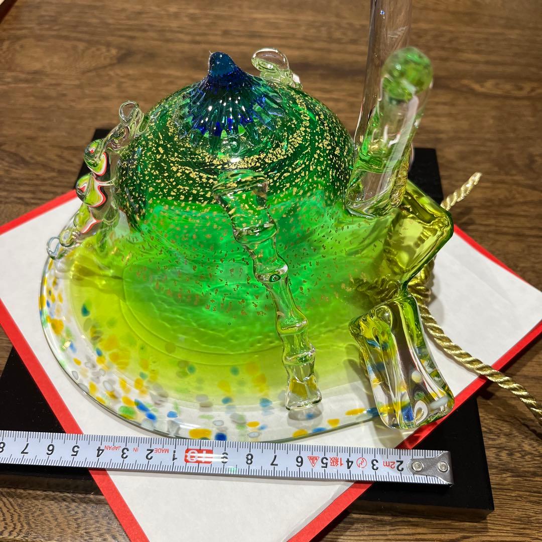 義山飾り兜 ガラス装飾品