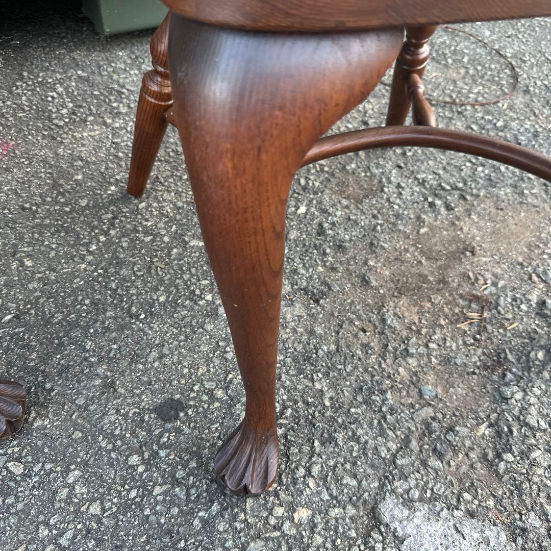 瞬間お値下げ‼️豪邸発掘品‼️木製スピンドルバックチェア アーム