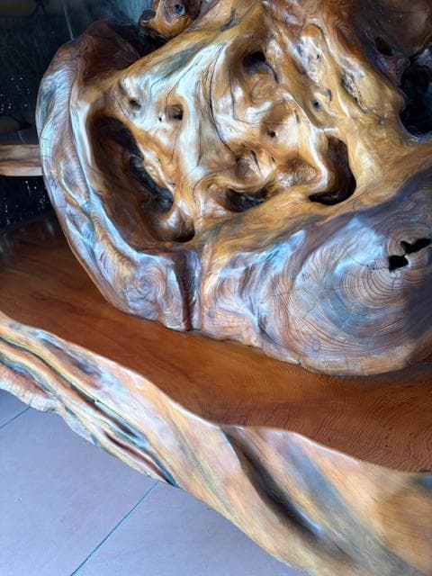 本屋久杉 屋久杉 オブジェ 灯籠 工芸品 天然木 希少 ※商品説明必読