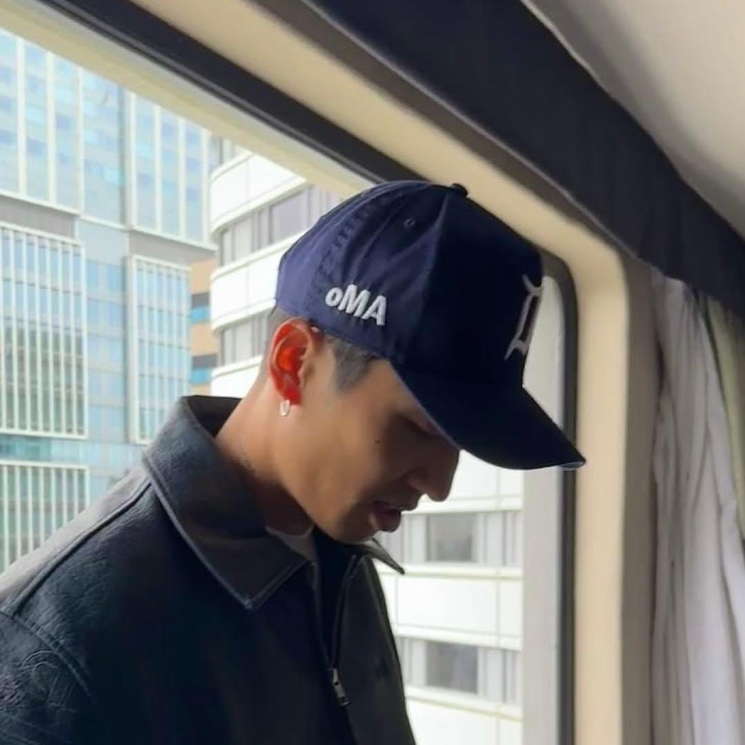 美品❗️】 oMA studios キャップ ブナ USA ネイビー - メルカリ