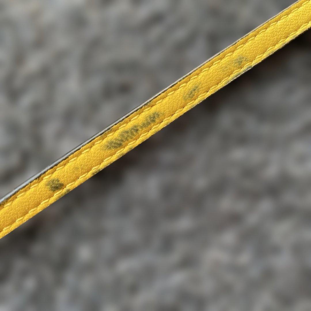 FENDI フェンディ　マイクロバゲット イエロー　シルバー金具　新品難あり