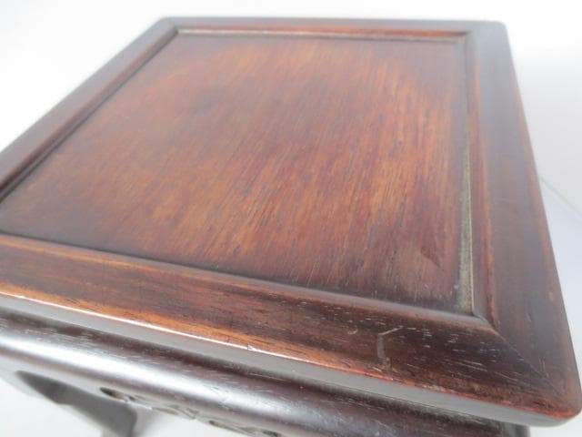 R7/07/2-3　唐木　四方高卓　香炉台　高卓　花台