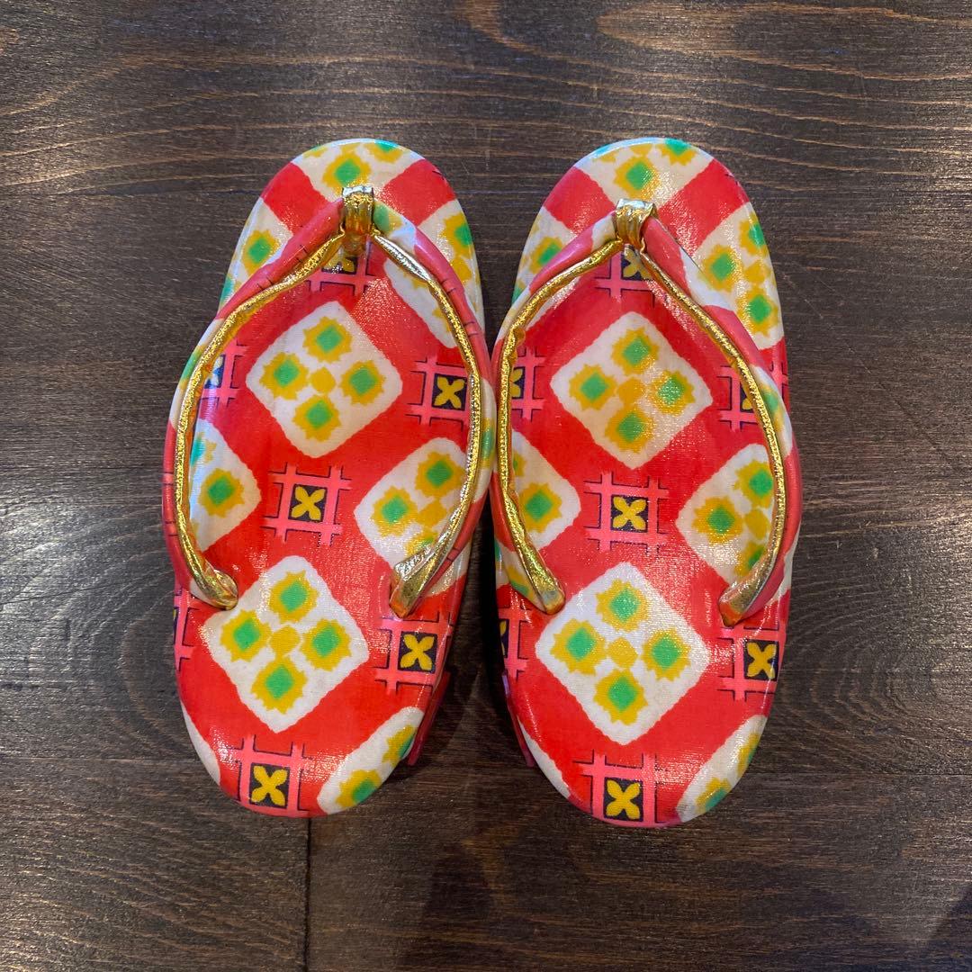 アンティーク 七五三 三歳 着物 被布 小物一式 フルセット 赤 鶴 正絹