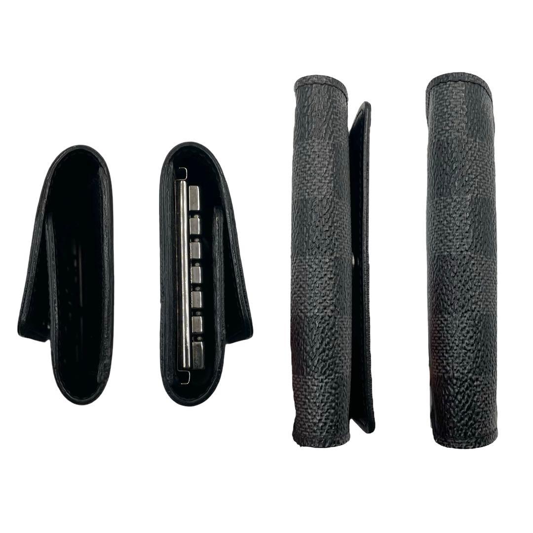 《超美品》 ルイヴィトン キーケース ダミエグラフィット ミュルティクレ 6連