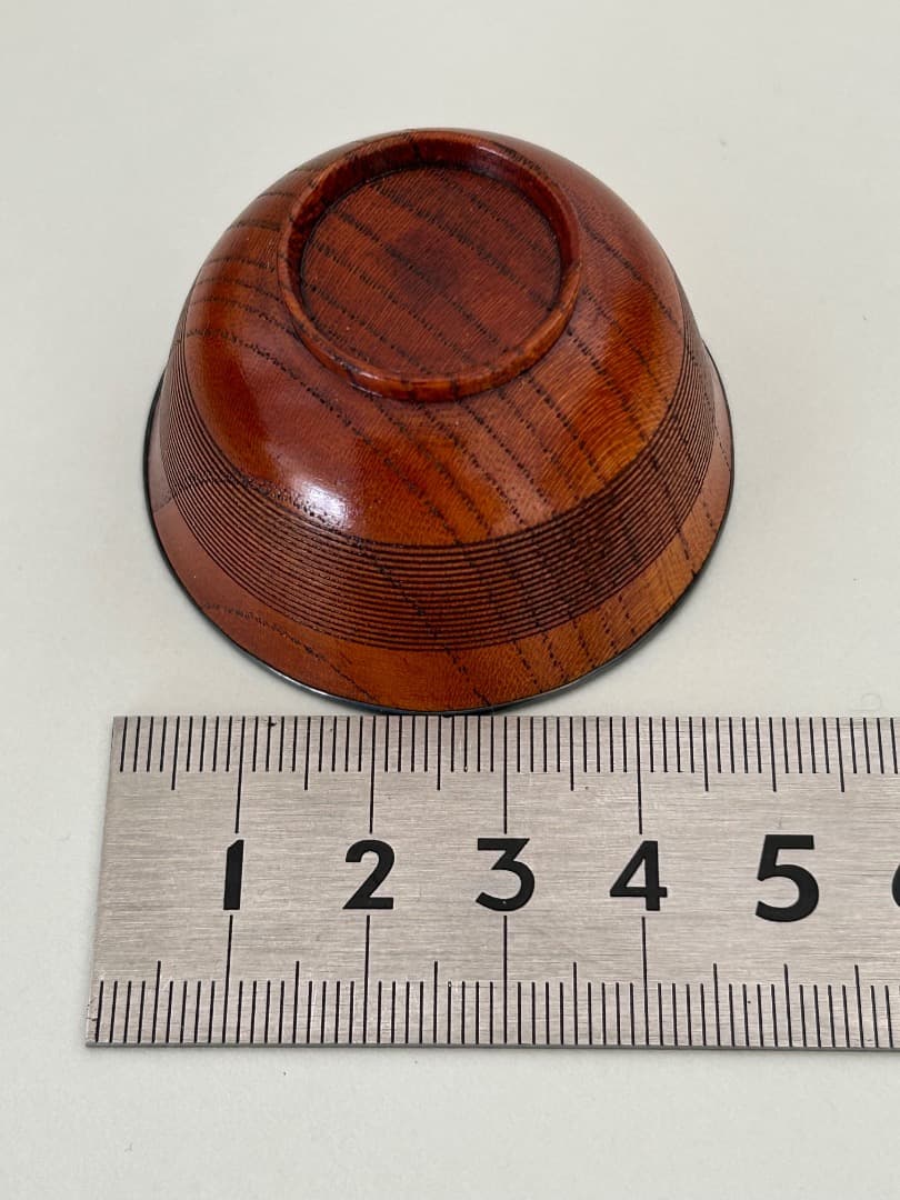 盃 (木地に純銀内張) 3客 打物師 鉄邦作