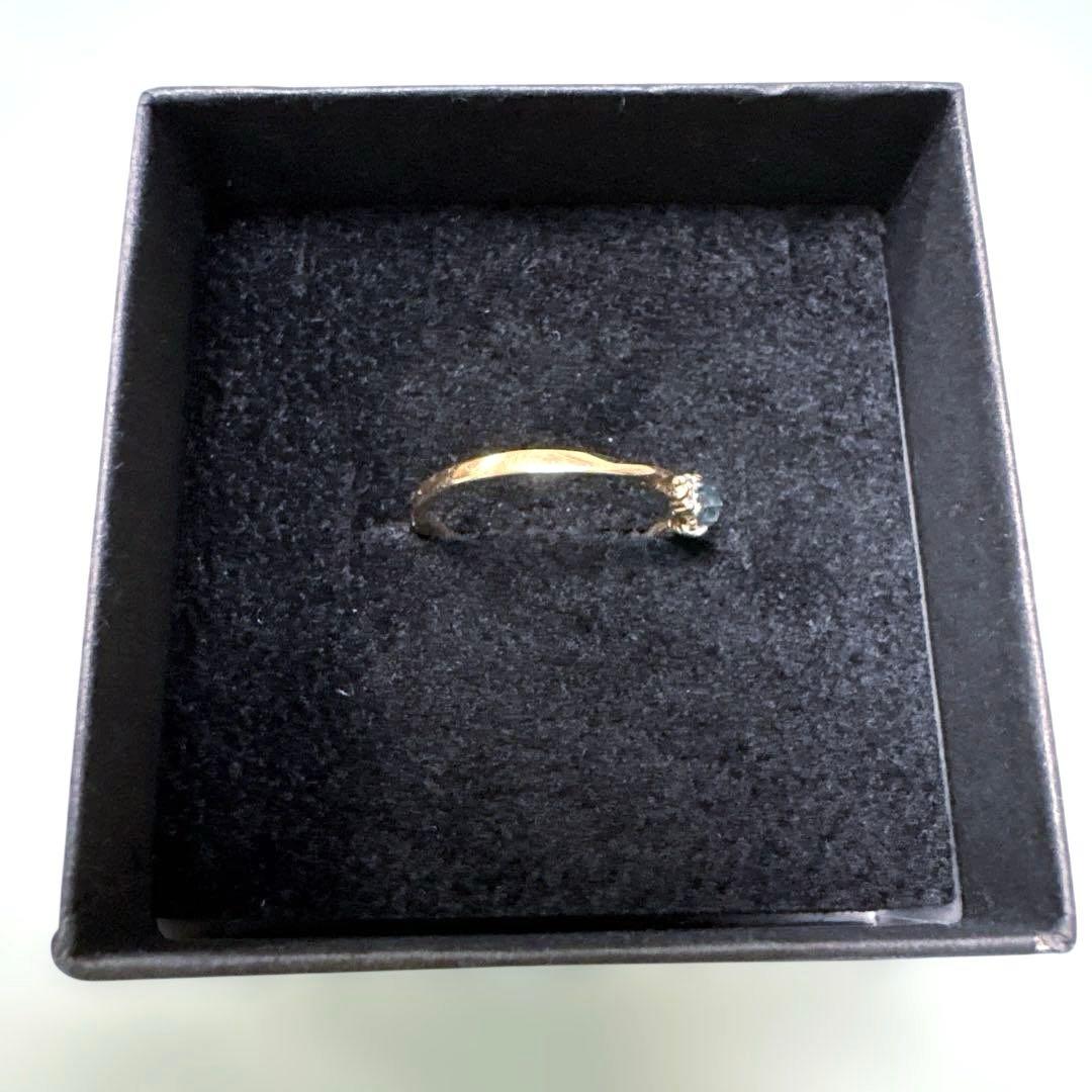 NOIR DE POUPEE K10 ロンドンブルートパーズ リング　#11