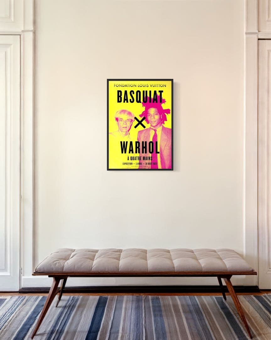 再入荷1枚のみ】バスキア×ウォーホル 海外ポスター①ルイヴィトン財団