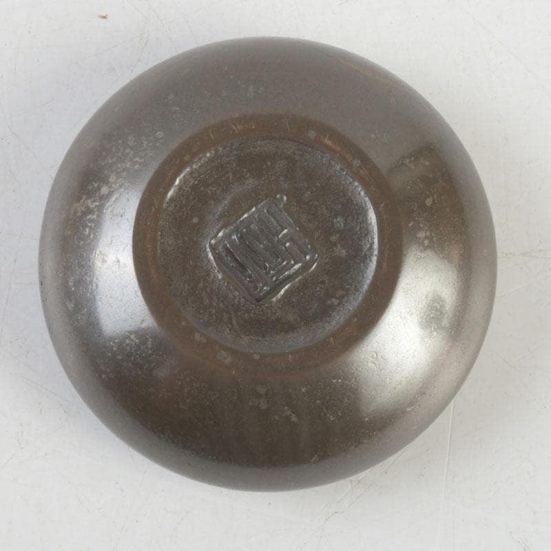 茶道具 真燁作 朧銀 かぶら香合 共箱 V 高品質 9262