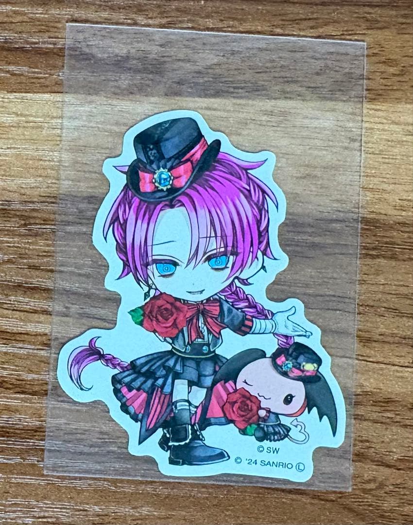 あくねこ 悪魔執事と黒い猫 ラト チェキ風カード バレンタイン ハート N308