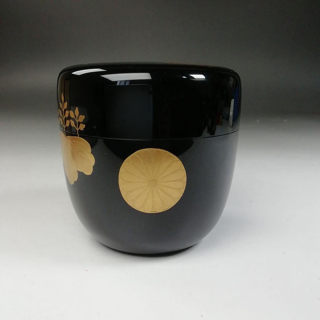 T991 棗 『高台寺蒔絵』『中棗』『佐々木麗峰 造』 共箱 茶道具