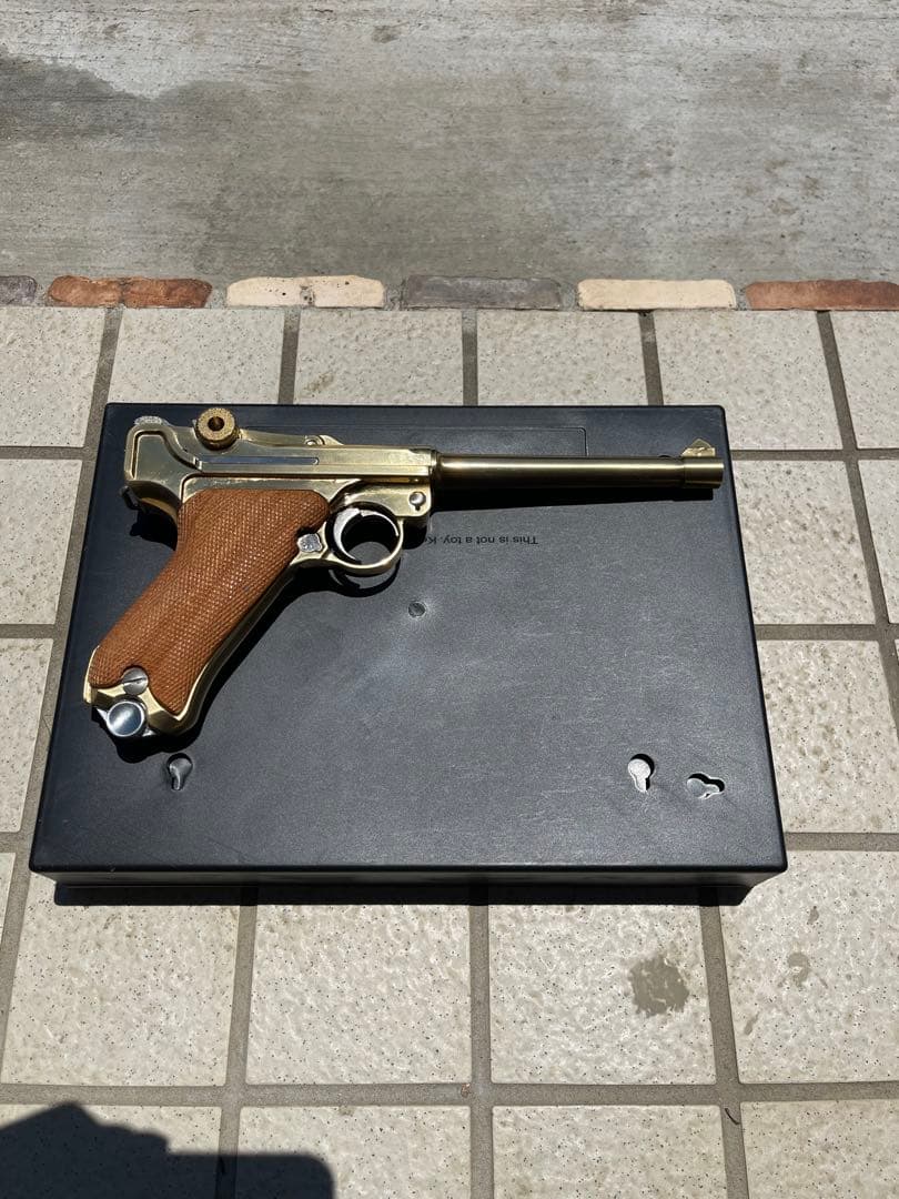 時田しろくま ルガーP08 マルシン　おまけPPK固定ガスGUN