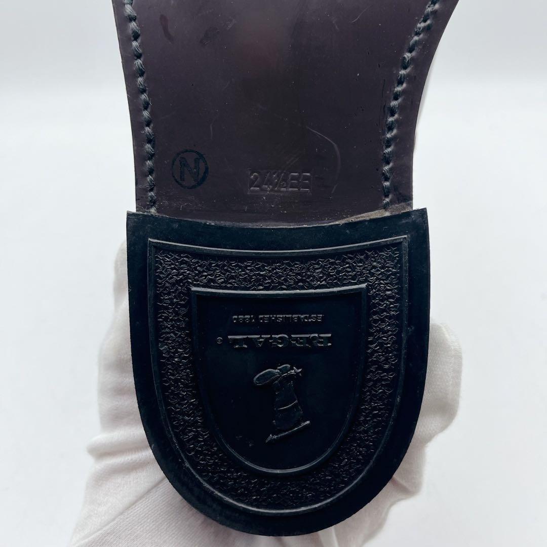 極美品✨リーガル 2504 プレーントゥ 外羽根 ドレスシューズ 黒 24.5