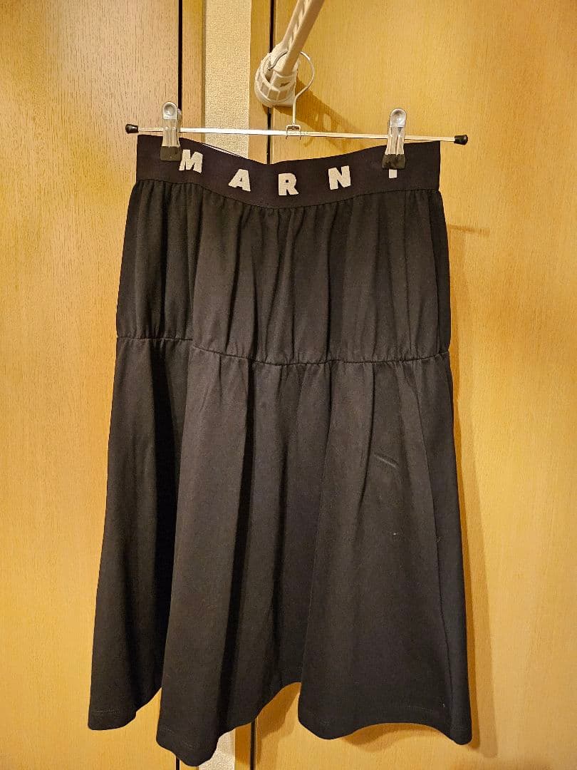 MARNI ブラック フレアスカート 14y