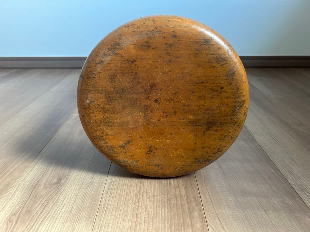 希少　刻印あり　丸椅子　スツール　アンティーク　ヴィンテージ　レトロ　尚絅女学院