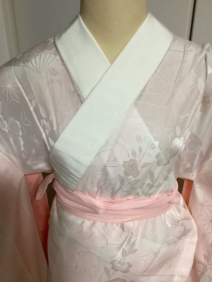 王道の古典柄 正絹振袖三越誂え 買い足し無しのフルセット 身丈166cm