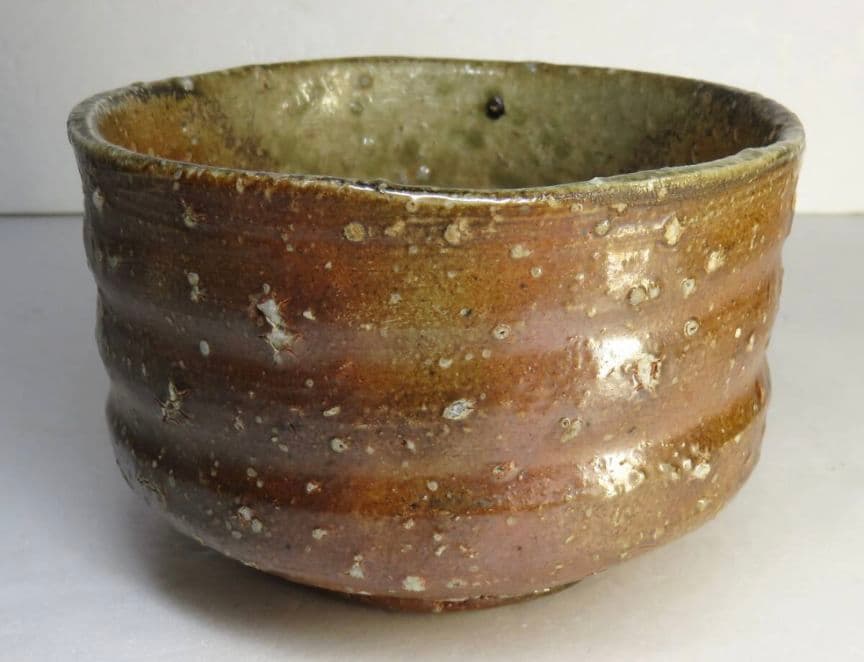 武者小路千家 似休庵書付 真作】信楽焼 抹茶茶碗 高橋楽斎 鵬