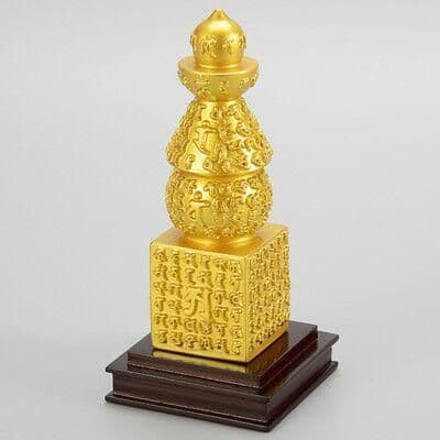 銅製品 仏塔 仏教の宝物 置物