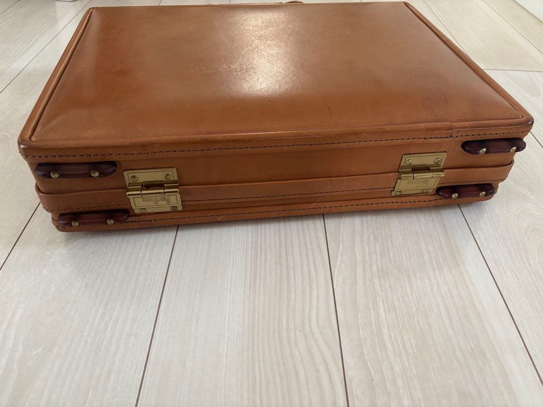 鍵が開かない！！hartmann レザー ビジネスバッグ ブラウン