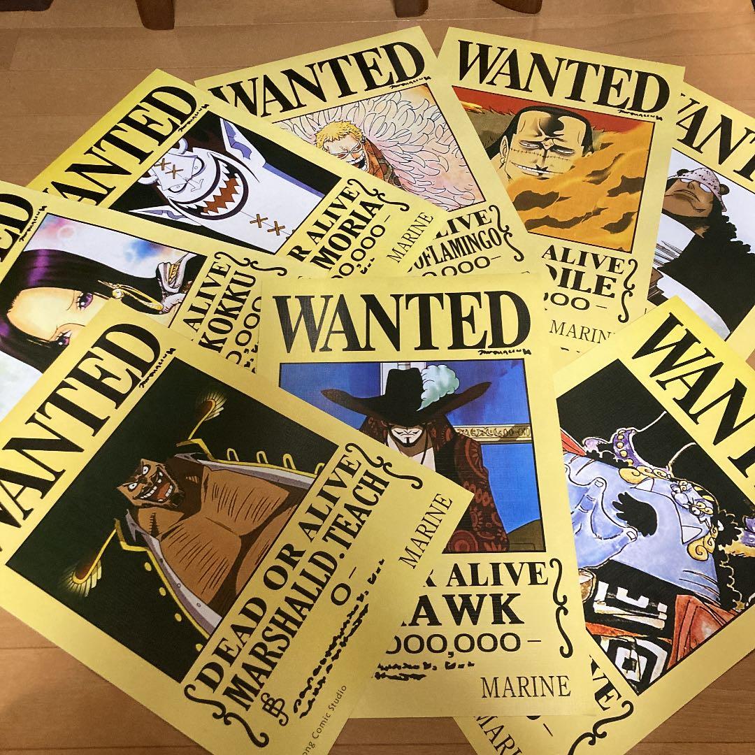 最終値下げ ワンピース 手配書 ポスター 19枚セット - メルカリ