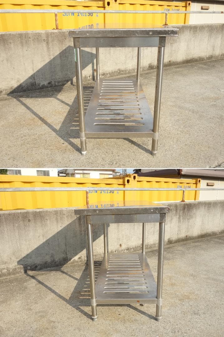 中古】M▽タニコー 業務用 厨房 作業台 棚 ステンレス (Fe1839) - メルカリ