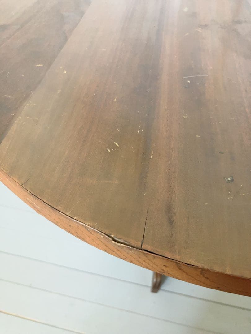 アンティーク ラウンドテーブル シンプルデスク カフェテーブル