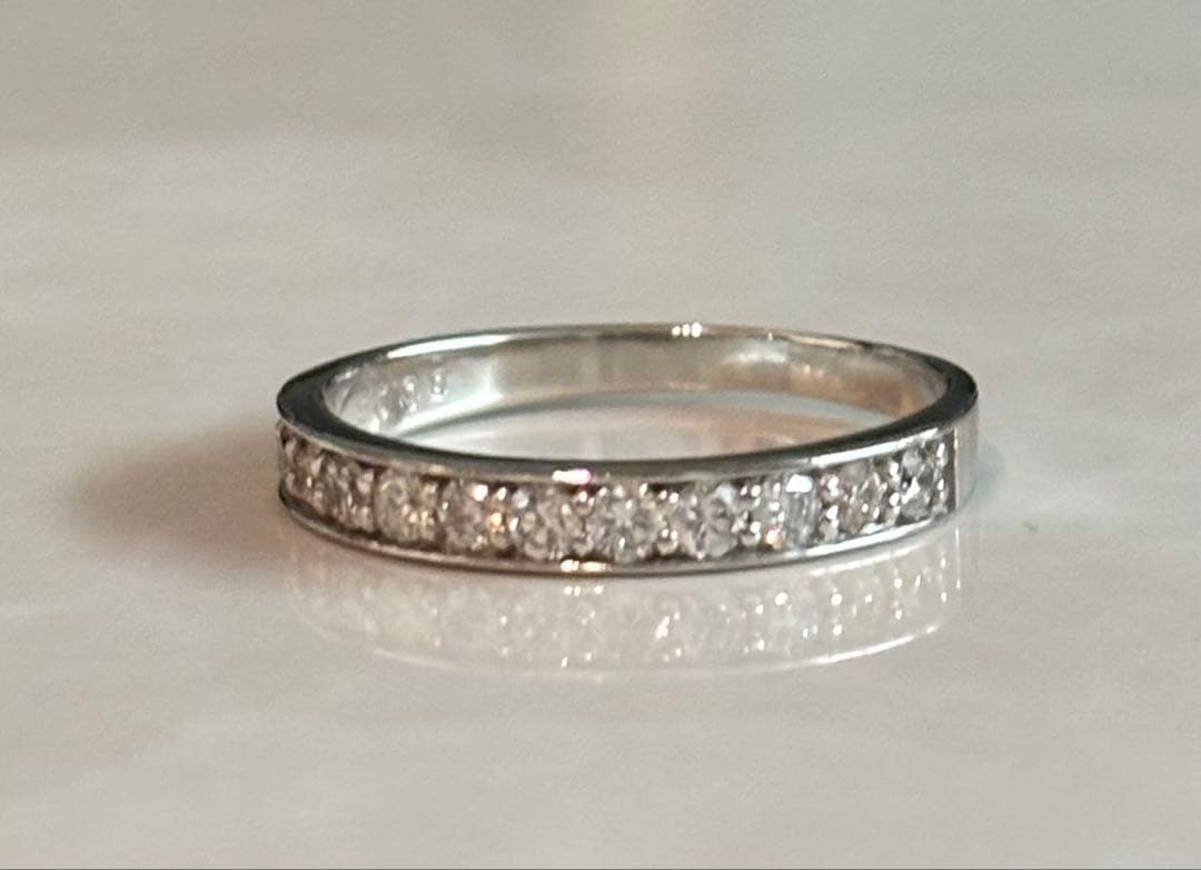 まい様❗️プラチナ天然ダイヤモンドリング エタニティリング0.35ct 鑑別11号