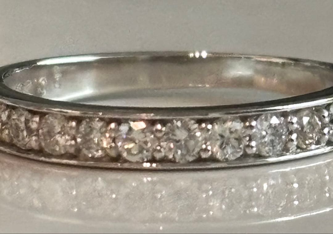 まい様❗️プラチナ天然ダイヤモンドリング エタニティリング0.35ct 鑑別11号