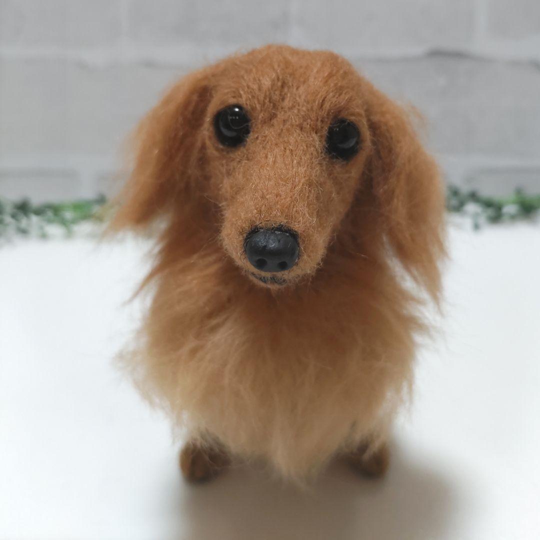 ミニチュアダックス♡レッド♡羊毛フェルト☆ハンドメイド - メルカリ