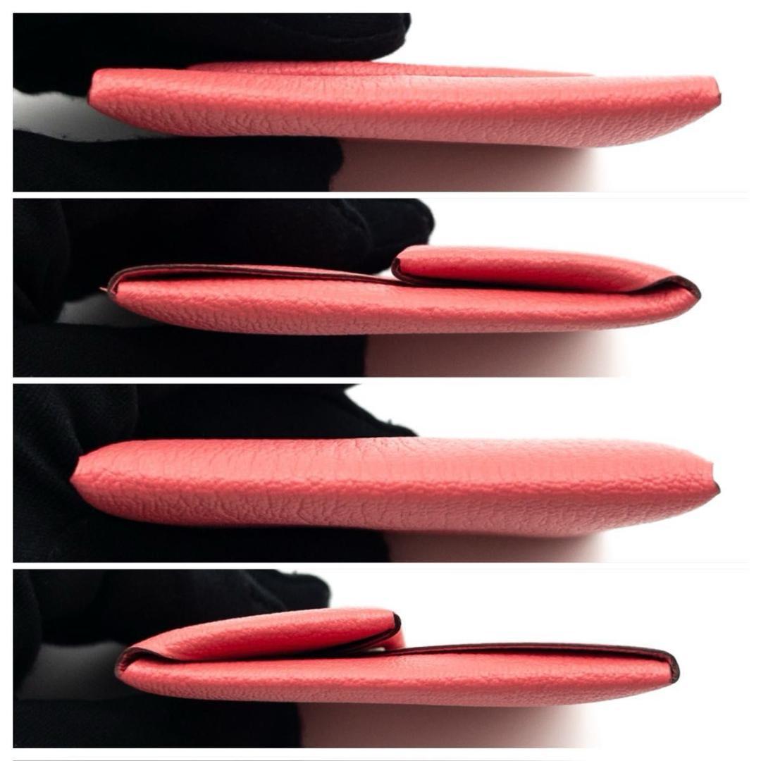 【未使用品】HERMES バスティア　ケース　小銭入れ　ピンク　エプソン